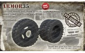 ARM35349N ZIL-130 Set of "KAMA" 0-40BM wheels under load, highway version, (6 pieces + spare), for models of the "Zvezda" and "AVD"