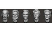 ARM356142 Hairy heads (set 31)