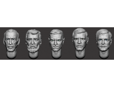 ARM356142 Hairy heads (set 31)