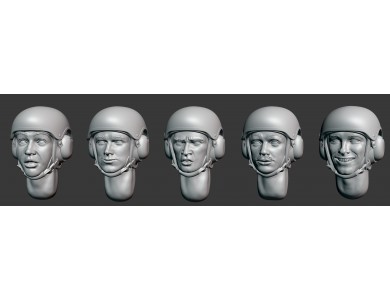 ARM356116 Russian tank crews in armored helmets (No.2), 3D printing