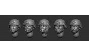 ARM356128 Female heads in helmets (set 1)