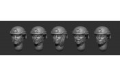 ARM356129 Female heads in helmets (set 2)