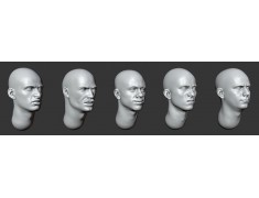ARM356130 Bald heads (set 27)