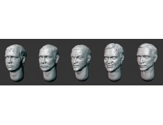 ARM356135 Hairy heads (set 29)