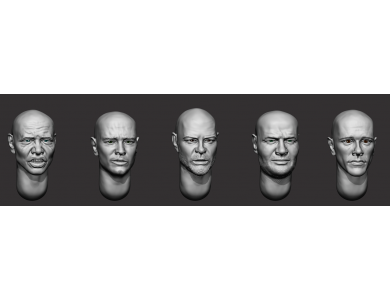 ARM356148 Bald heads (set 31)