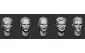ARM356149 Hairy heads (set 32)