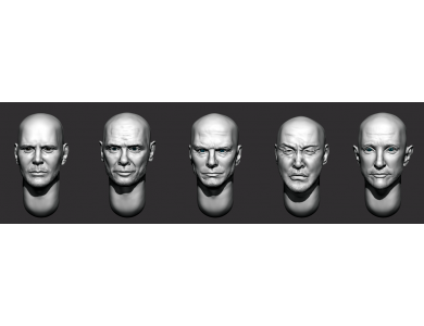 ARM356151 Bald heads (set 32)