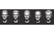 ARM356152 Hairy heads (set 33)