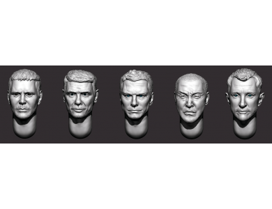 ARM356152 Hairy heads (set 33)