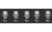 ARM356154 Bald heads (set 33)