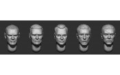 ARM356155 Hairy heads (set 34)