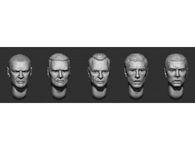 ARM356155 Hairy heads (set 34)