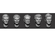 ARM356158 Hairy heads (set 35)