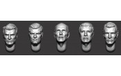 ARM356164 Hairy heads (set 37)