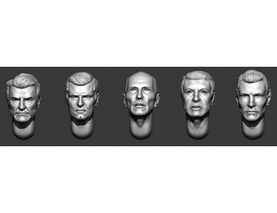 ARM356164 Hairy heads (set 37)