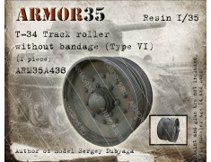 ARM35A438 T-34 Track roller without tire (type VI),1 pc.