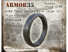 ARM35A449 T-34 Track roller tire (type II),2 pcs.