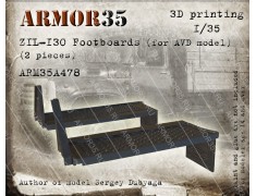 ARM35A478 ZIL-130 Footboards (2 pieces) (for AVD model), 1/35, 3D-printing.