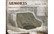 ARM35A493 Canisters under tarpaulin