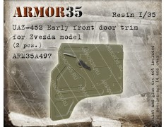 ARM35A497 UAZ-452 Early front door trim (for Zvezda model), 2 pcs.