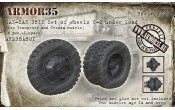 ARM35A501 GAZ-SAZ 3511 Set of wheels U-2, under load (6 pcs.+1 spare) (for Trumpeter and Zvezda models)