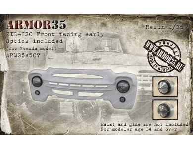 ARM35A507 ZIL-130 Front facing early. Optics included. (for Zvezda model)
