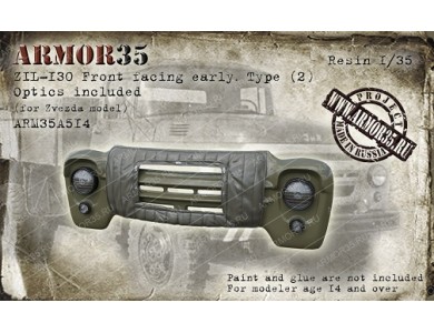 ARM35A514 ZIL-130 Front facing early .Type (2) Optics included (for Zvezda model)
