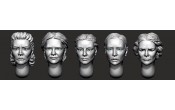 ARM356145 Female heads (set 6)