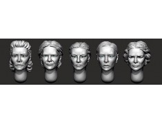 ARM356145 Female heads (set 6)