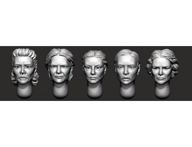 ARM356145 Female heads (set 6)