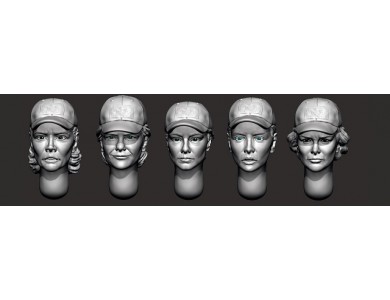 ARM356147 Women's heads in baseball caps