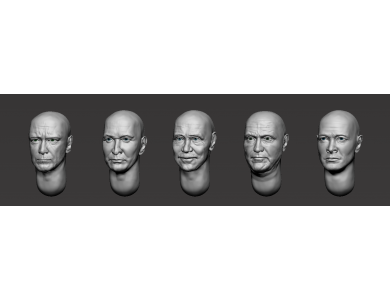 ARM356138 Bald heads (set 29)