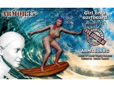 ARM1606BG Girl on a surfboard
