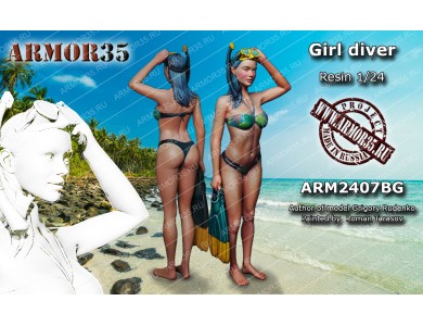 ARM2407BG Girl diver