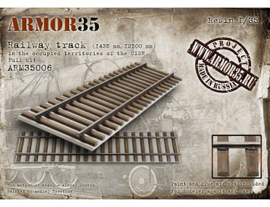 ARM35006 Railway track (1435 mm, 12500 mm) In the occupied territories of the USSR. Full Kit