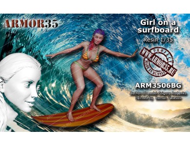 ARM3506BG Girl on a surfboard