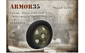 ARM35303 GAZ-AA Wheel with flat tyre (Yaroslavskiy Zavod). Version I (1 pc.)