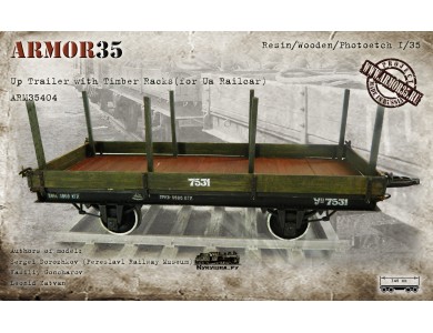 ARM35404 Up Trailer with Timber Racks (for Ua Railcar (1435 mm./1524 mm/)